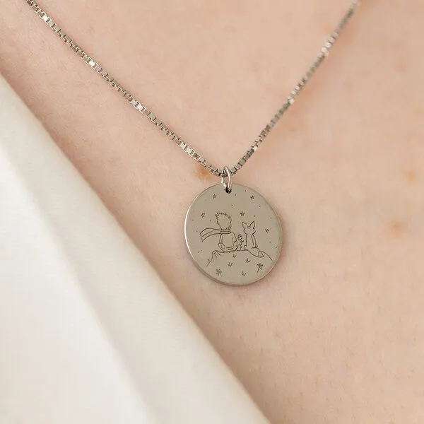 Eppi Eppi Anhänger aus Silber Der Kleine Prinz mit Fuchs, Weiss, – Produktbild 1 von 4