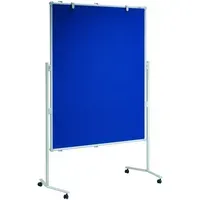 Maul Maul Moderationswand 'MAULpro' Whiteboard mit Textiloberfläche grau/blau 150 x 120 cm – Produktbild 3 von 3
