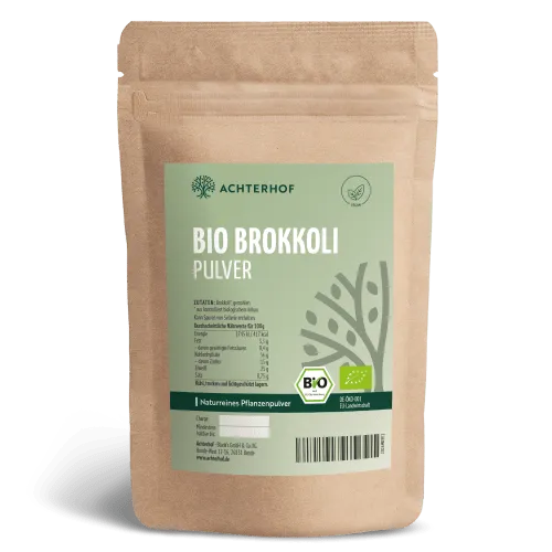 vom Achterhof Brokkoli Pulver Bio (250g) – Produktbild 1 von 1