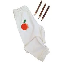 MelaDi Meladi Kinder Baby-Hose aus Biobaumwolle - Apfel auf Natural Raw – Produktbild 1 von 1