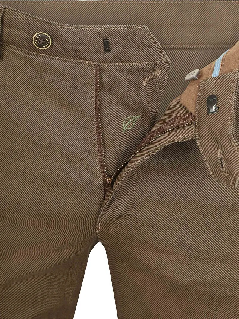 Meyer Meyer Chicago Chino Twill Camel - Größe 26, Braun, – Produktbild 3 von 4