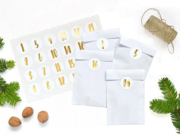 renna deluxe renna deluxe DIY Adventskalender zum Befüllen, Gold, – Produktbild 1 von 4