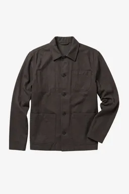 KnowledgeCotton Apparel KnowledgeCotton Apparel Herren vegan Overshirt Flanell Forest Night Grün – Produktbild 1 von 1