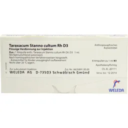 Weleda WELEDA TARAXACUM STANNO cultum RH D 3 Ampullen 8X1 ml Ampullen – Produktbild 1 von 1