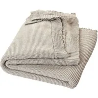 HANS NATUR Babydecke Bio-Baumwolle Wellenkante light beige melange Maße 80 x 100 cm – Produktbild 1 von 1