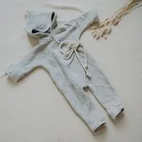 FINO & Stitch FINO & Stitch DIY Nähset Jumper Baby Bio-Baumwollfleece - zugeschnitten, Grau, – Produktbild 1 von 1