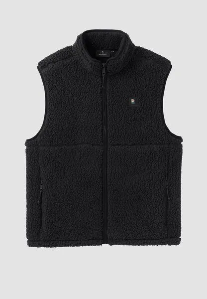 recolution Herren Fleeceweste aus recyceltem Polyester - TEASEL - recolution, Black (schwarz), – Produktbild 1 von 4