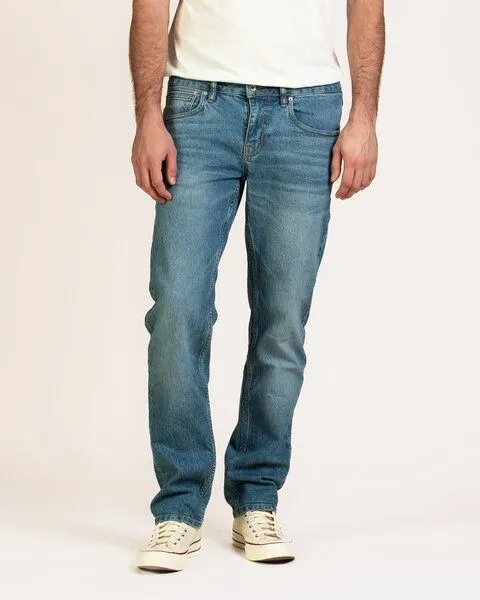 Kuyichi Kuyichi Herren Jeans Nick Straight aus 99% Bio-Baumwolle (Rebel Blue), Blue, – Produktbild 1 von 6