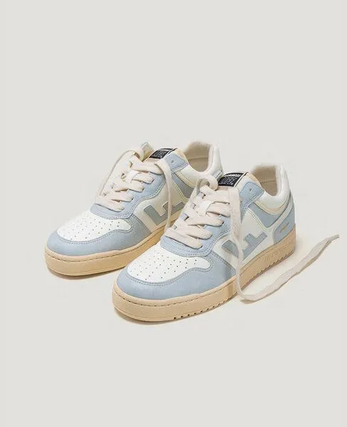 Flamingos Life Flamingos' Life Damen Sneaker Vegan - retro 86's - aus nachhaltigen und veganen Materialien, Fog vanilla (hell blau), – Produktbild 2 von 4