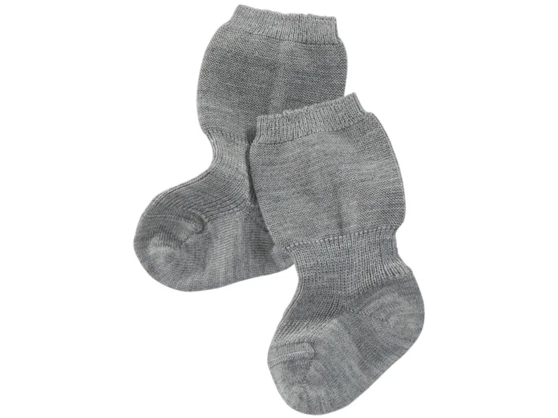 grödo Grödo Baby Speckbeinsocke Schurwolle kbt, Grau, – Produktbild 1 von 2