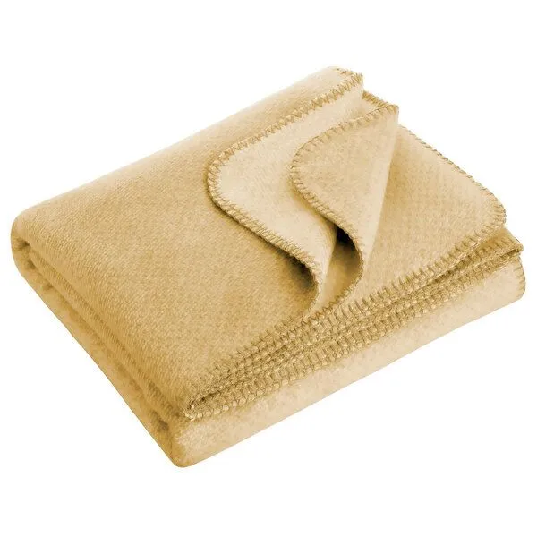 RIEMA Germany RIEMA Germany Kuscheldecke EMMA aus Bio-Baumwolle OEKO-Tex, Gelb, – Produktbild 3 von 4