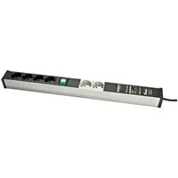 Danell Geschirmte PC-Leiste 6-fach ÜSS, Netzfilter, 2m Zuleitung – Produktbild 1 von 1