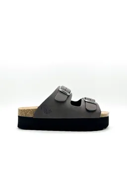 thies thies Damen vegan Sandalen Plateau Holzkohle – Produktbild 1 von 1