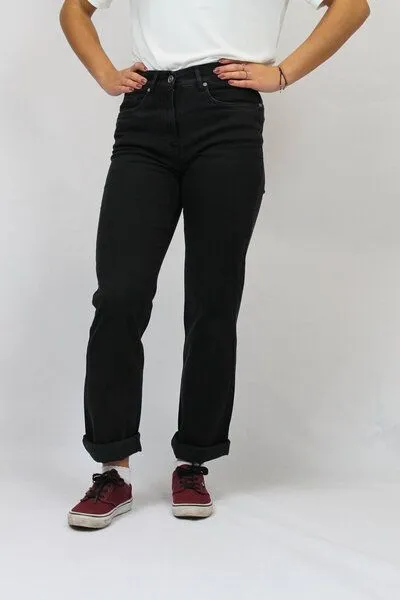 bloomers bloomers tiefschwarze gerade 5-Pocket Jeans in klassischer Paßform – Produktbild 4 von 4
