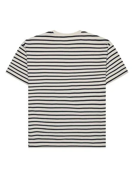 KnowledgeCotton Apparel KnowledgeCotton Apparel T-Shirt Loose Stripes, Navy, – Produktbild 2 von 3