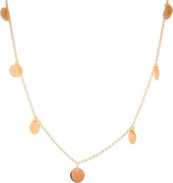 MOANINA MOANINA Kette Glow Mini Coins - 925 Silber/18k Gold Vermeil, Rose, – Produktbild 2 von 4