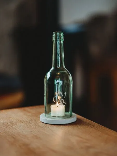 MaBe MaBe AMORE - Liebe - Love - Amour - das nachhaltige Windlicht für Verliebte, Hellgrün, – Produktbild 1 von 3