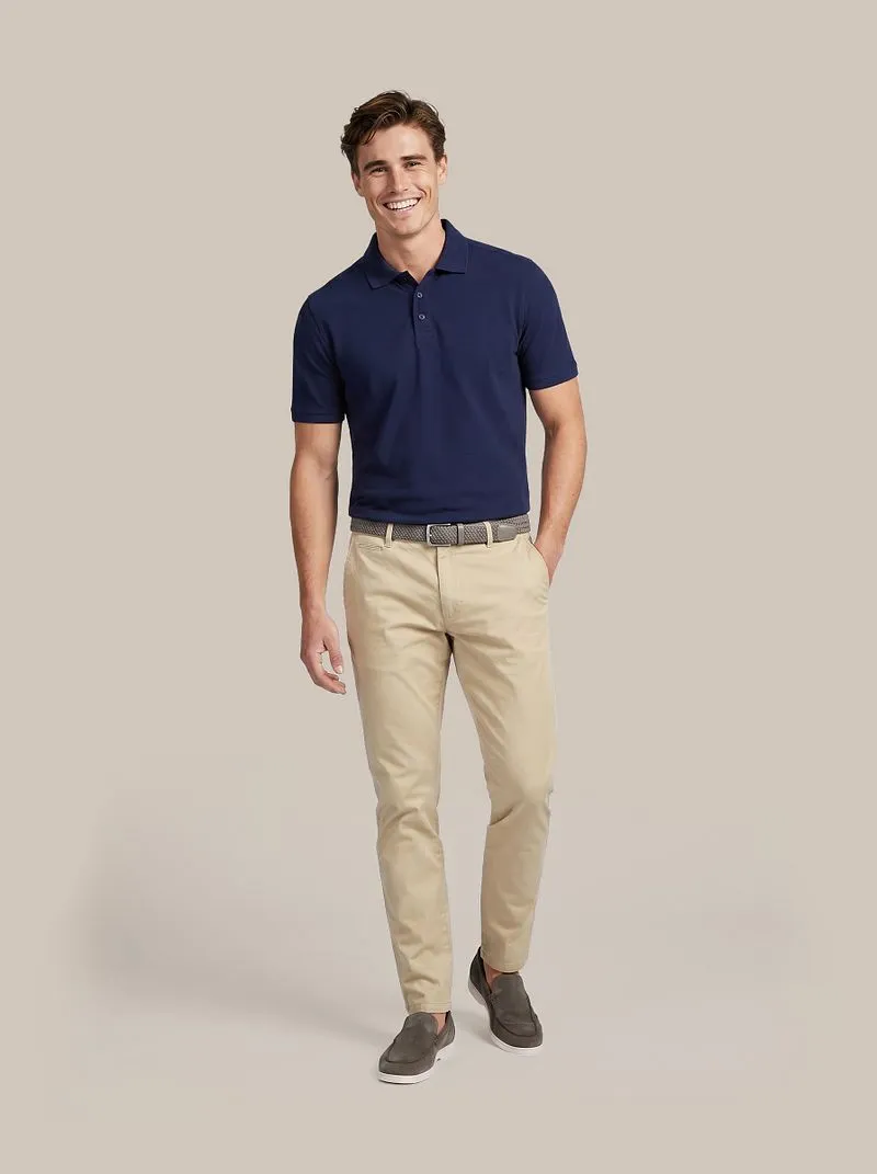 Suitable Suitable Respect Poloshirt Tiger Navy - Größe M, Dunkelblau, – Produktbild 3 von 5