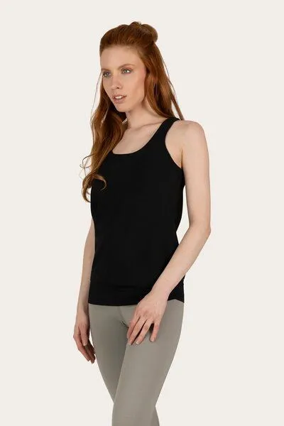 Urban Goddess Urban Goddess Lockeres Kami Yoga Sport Tank Top, Onyx black (schwarz), – Produktbild 2 von 4