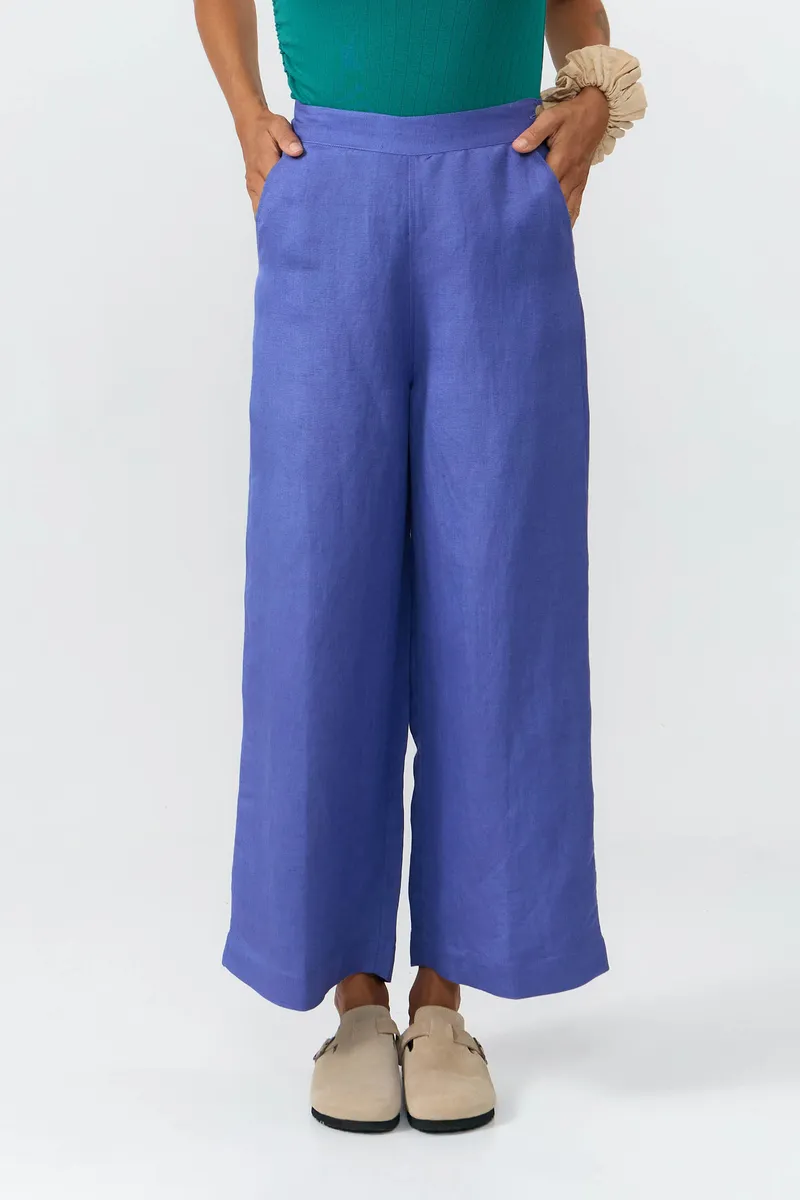 SUITE13LAB SUITE13LAB Damen vegan Hose Hatta Mid Blue, Dunkelblau, – Produktbild 1 von 2