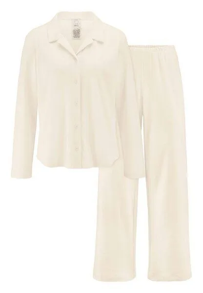 hessnatur hessnatur Pyjama PURE NATURE aus reiner Bio-Baumwolle, Natur, – Produktbild 3 von 4