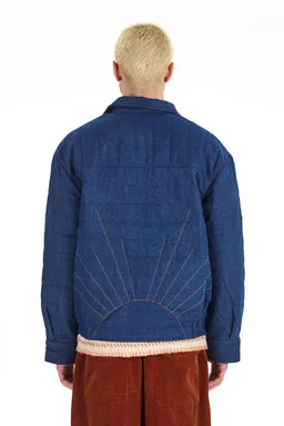 KOMODO KOMODO Herren vegan Steppjacke Frankie Aus Denim Blau – Produktbild 1 von 1