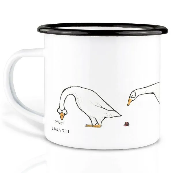 LIGARTI Emaille Tasse – Insektenstudie – LIGARTI Tiermanufaktur – Produktbild 2 von 4