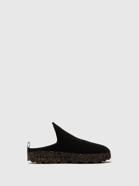 ASPORTUGUESAS ASPORTUGUESAS Filz Pantolette Come Herren, Black, – Produktbild 1 von 4