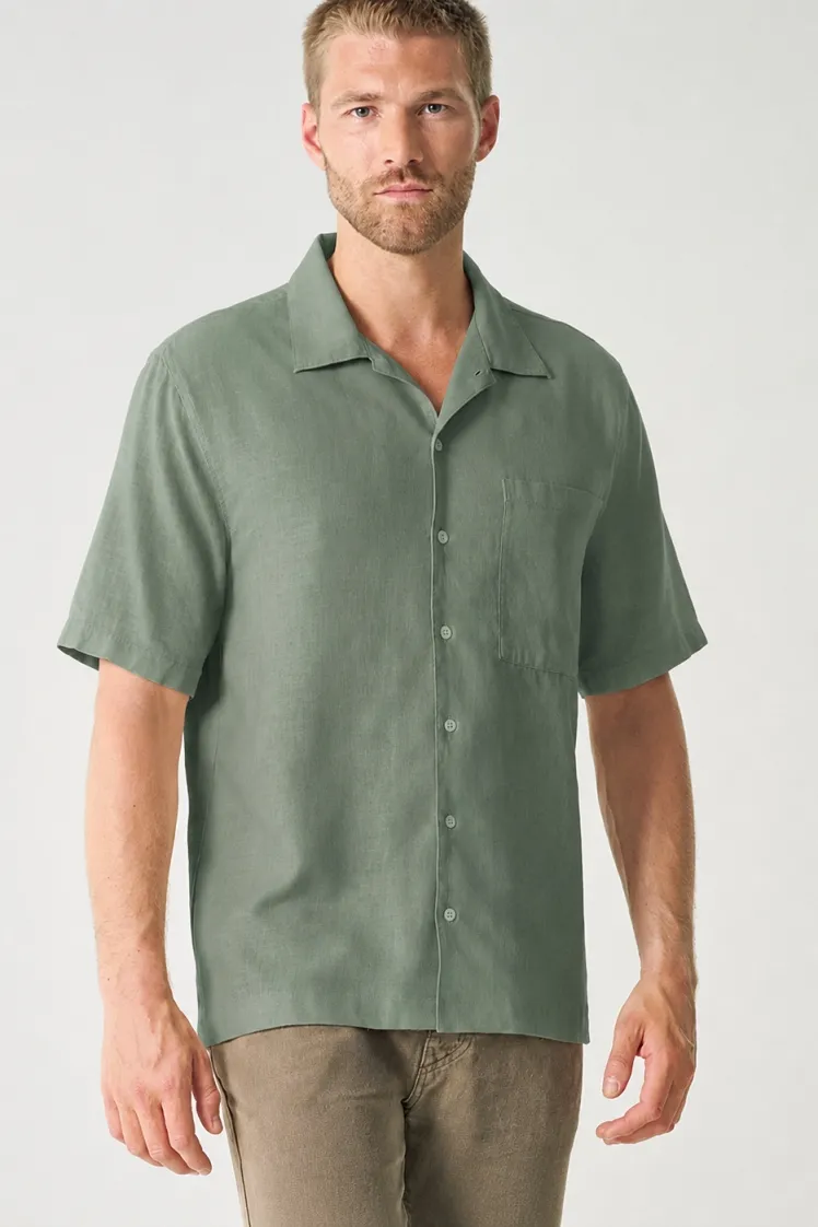 HempAge Hempage Herren vegan Kurzarm Shirt Thymiangrün, Grün, – Produktbild 2 von 2