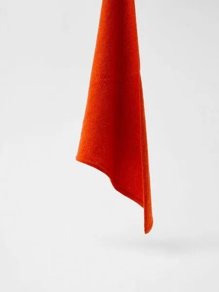 LANIUS LANIUS Schal aus Bio-Schurwolle, Orange, – Produktbild 3 von 4
