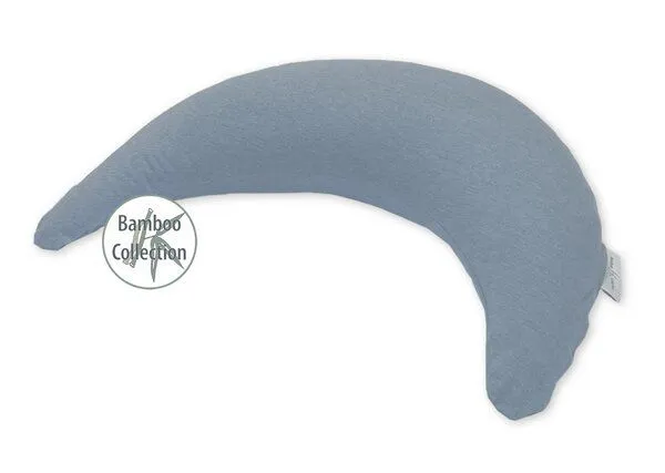Theraline Theraline Der Plüschmond Kuschel-, Nacken- und Stillkissen, Melange blau-grau, – Produktbild 2 von 4