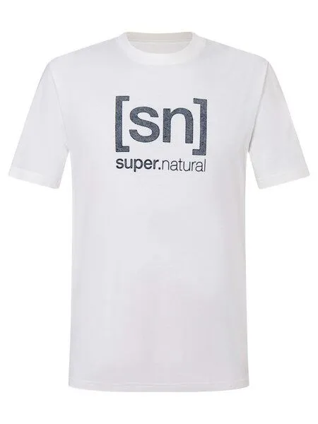 Super.Natural Super.Natural Denim Logo Bio C Tee für Herren, Merino, Blue, – Produktbild 4 von 4