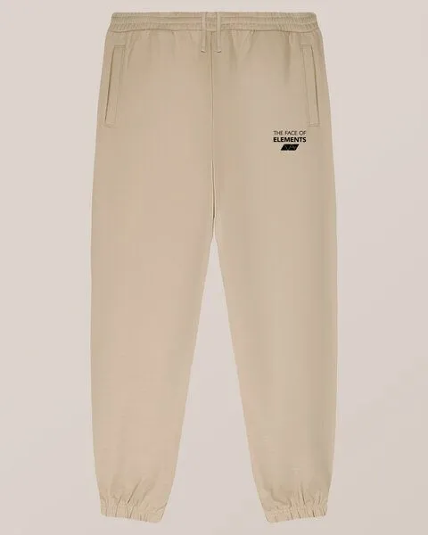 THE FACE OF ELEMENTS The Face of Elements Essential - Relaxed Fit Sweatpant aus Bio-Baumwolle, Dessert dust (braun), – Produktbild 1 von 4