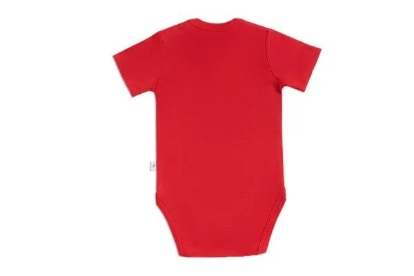 Leela Cotton 1er bis 6er Pack Baby kurzarm Body aus Bio-Baumwolle Rippjersey Leela Cotton, Ziegelrot, – Produktbild 1 von 3