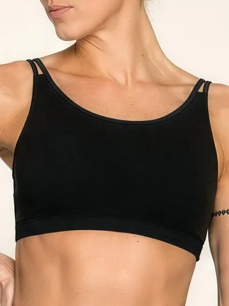 nice to meet me nice to meet me Breathe Bra, Deep black, – Produktbild 1 von 5