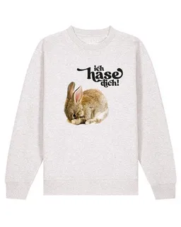 watapparel watapparel Sweatshirt Unisex Ich hase dich! – Produktbild 1 von 1