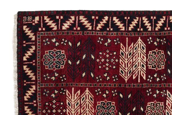 Rugtales Lori „Rugtales“ aus Schurwolle, 130x206 cm, Rot, – Produktbild 4 von 4