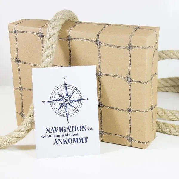 Bow & Hummingbird Bow & Hummingbird Postkarte Navigation – Produktbild 2 von 2