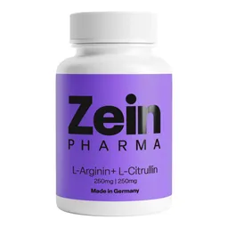 ZeinPharma ZeinPharma L-Arginin + L-Citrullin 250mg/250mg Kapseln – Produktbild 1 von 1
