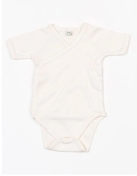Babybugz Babybugz Baby Kimono Wickelbody Strampler Kurzarm, Natur, – Produktbild 1 von 2