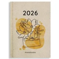 matabooks matabooks® Nachhaltiger A6 Kalender, Jahresplaner – Samaya 2026 Farbe: Yellow (DE/EN) – Produktbild 1 von 1