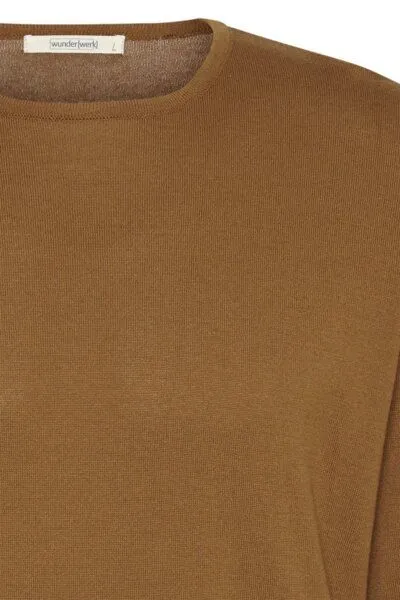 Wunderwerk Wunderwerk Herren Rundhals Pullover aus 100% Biobaumwolle "Core crewknit co male", Braun (burned almond 843), – Produktbild 4 von 4