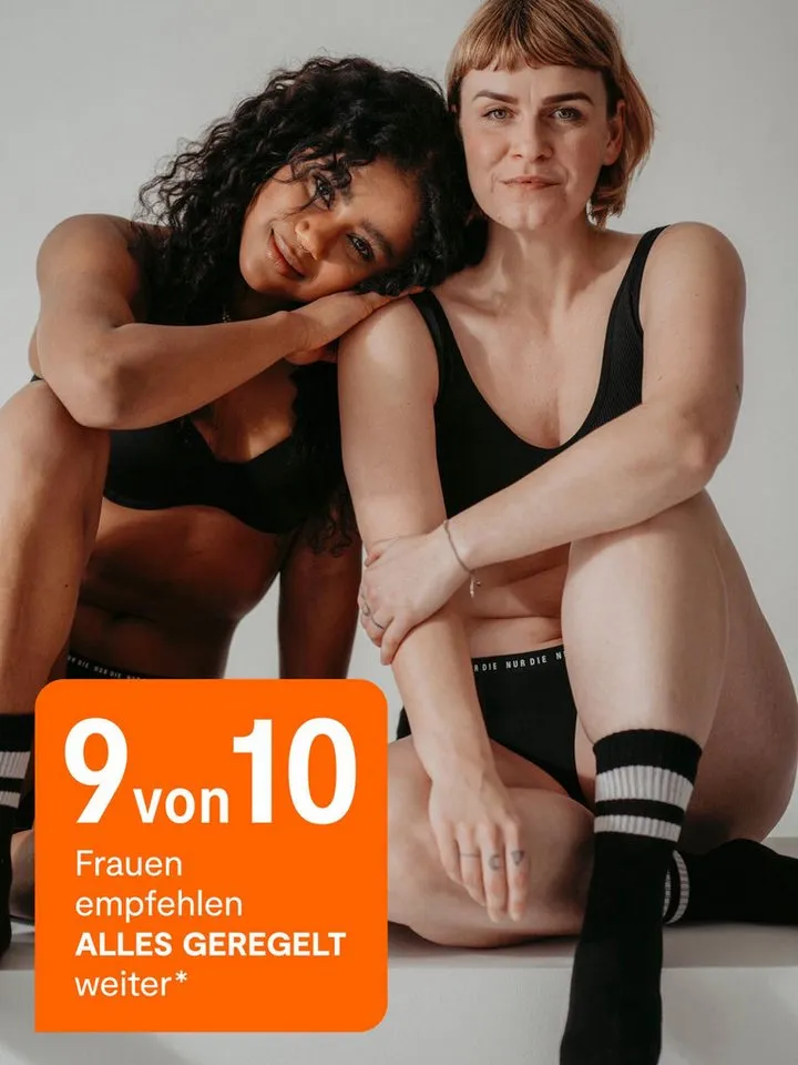 Nur Die Periodenslip Alles Geregelt (5-St) Menstruationsunterwäsche wiederverwendbar, Schwarz, – Produktbild 5 von 5