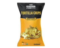 HENDERSON & SONS Knabberei, Henderson and Sons Nacho Cheese Tortilla Chips glutenfrei 450g – Produktbild 1 von 1