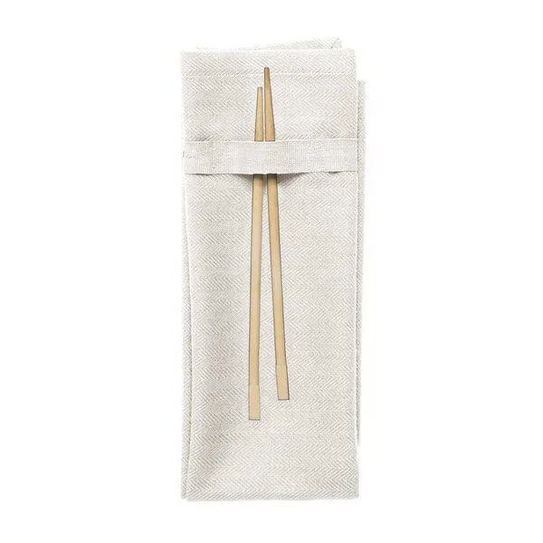The Organic Company The Organic Company Serviette - Napkin, Weiss, – Produktbild 1 von 2