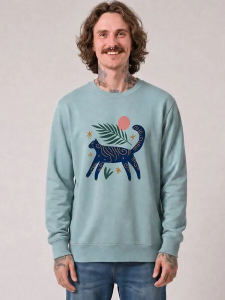 watapparel watapparel Sweatshirt Unisex Love and flex, Pebble blue, – Produktbild 2 von 3