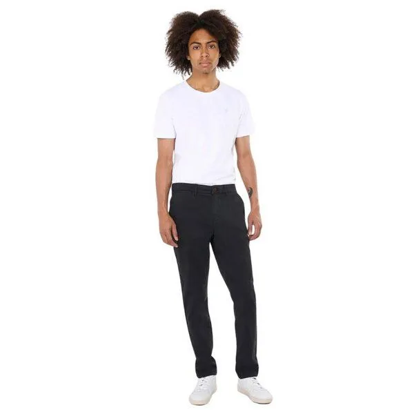 KnowledgeCotton Apparel KnowledgeCotton Apparel Chinohose - LUCA Slim Fit chino pant - mit Bio-Baumwolle, Schwarz (black jet), – Produktbild 8 von 8