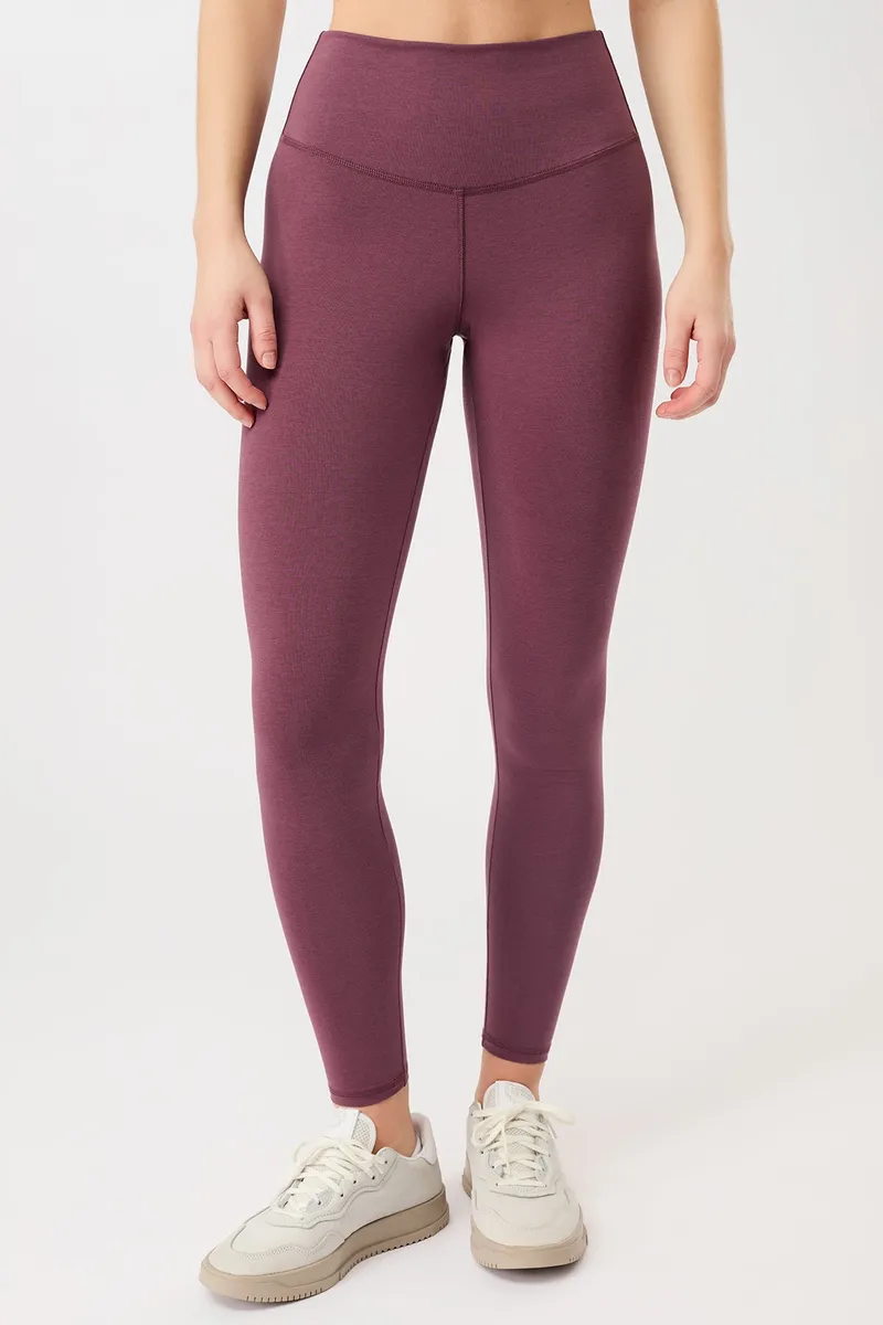 mandala MANDALA Damen vegan Leggings Best Loved Mellow, Dunkelrot, – Produktbild 1 von 2