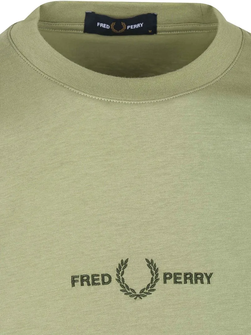 Fred Perry Fred Perry M4580 Embroidered Olive - Größe XL, Grün, – Produktbild 3 von 4