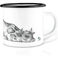 LIGARTI Emailletasse »Rita« von LIGARTI | 300 oder 500 ml | handveredelt in Deutschland | Cup, Kaffeetasse, Emaillebecher, Camping Becher – Produktbild 1 von 1
